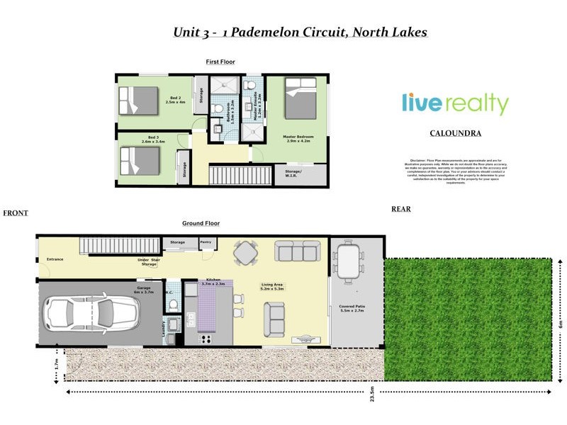3/1 Pademelon Circuit, North Lakes QLD 4509 Floorplan