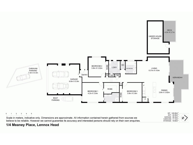 1 @ 4 Meaney Place, Lennox Head NSW 2478 Floorplan