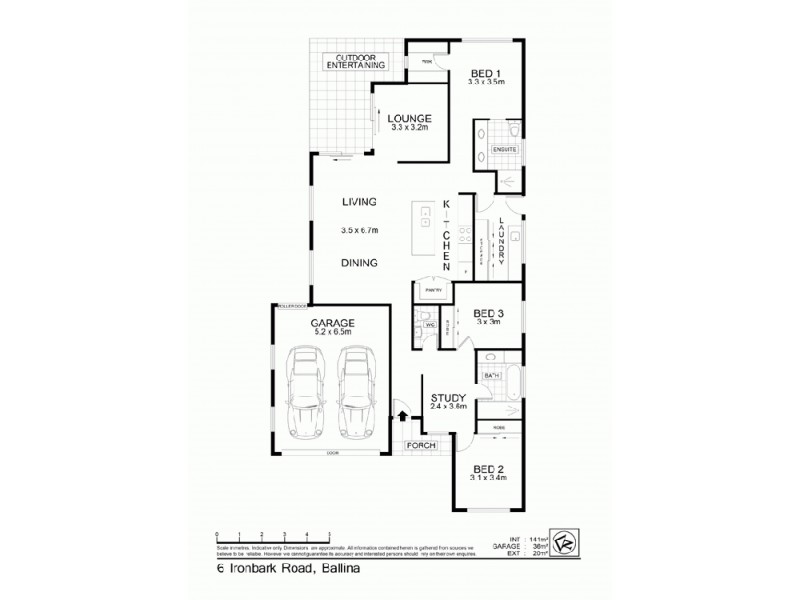 6 Ironbark Road, Ballina NSW 2478 Floorplan