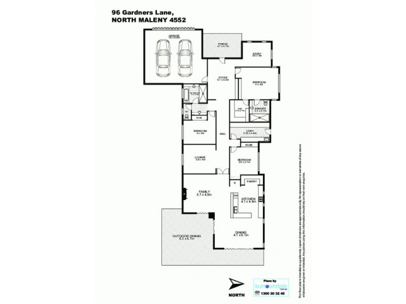 96 Gardners Lane, Maleny QLD 4552 Floorplan