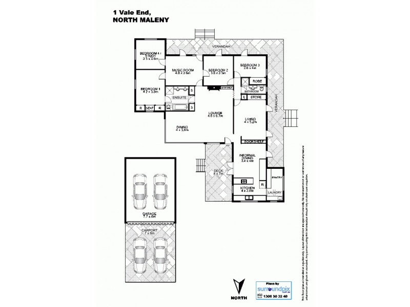 1 Vale End, Maleny QLD 4552 Floorplan