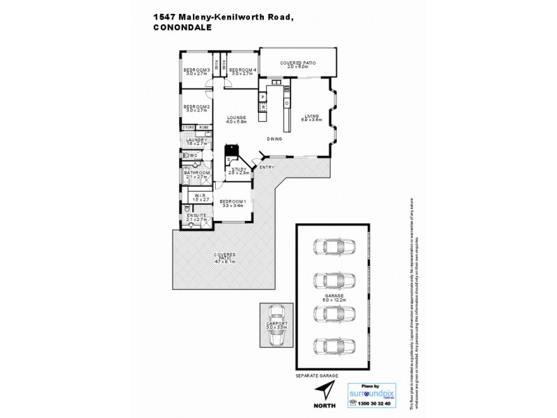 1547 Maleny-Kenilworth Road, Maleny QLD 4552 Floorplan