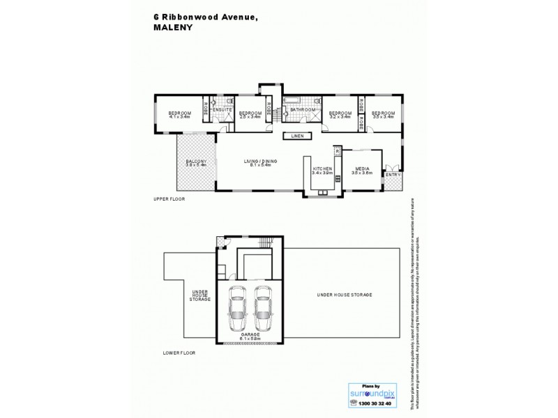 6 Ribbonwood Ave, Maleny QLD 4552 Floorplan