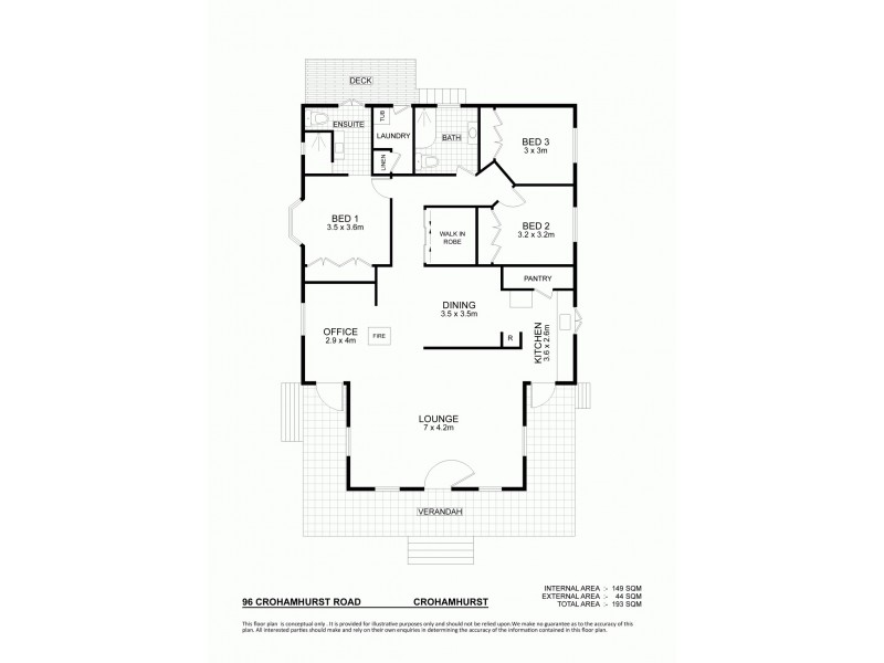 96 Crohamhurst Road, Crohamhurst QLD 4519 Floorplan