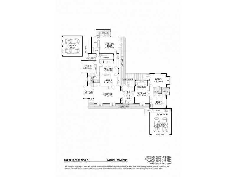 232 Burgum Road, Maleny QLD 4552 Floorplan