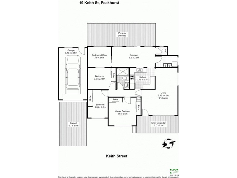 19 Keith Street, Peakhurst NSW 2210 Floorplan