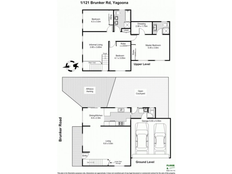 1/121 Brunker road, Yagoona NSW 2199 Floorplan