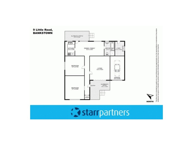 9 Little Road, Bankstown NSW 2200 Floorplan