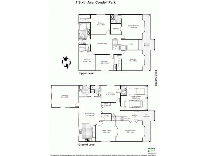 1 Sixth Ave, Condell Park NSW 2200 Floorplan