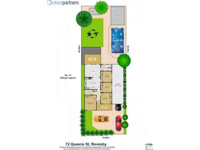 72 Queen Street, Revesby NSW 2212 Floorplan