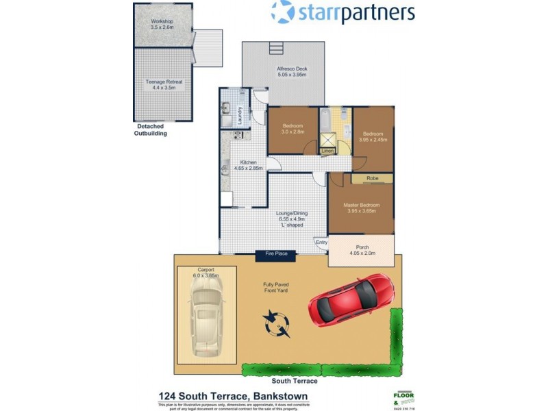 124 South Terrace, Bankstown NSW 2200 Floorplan