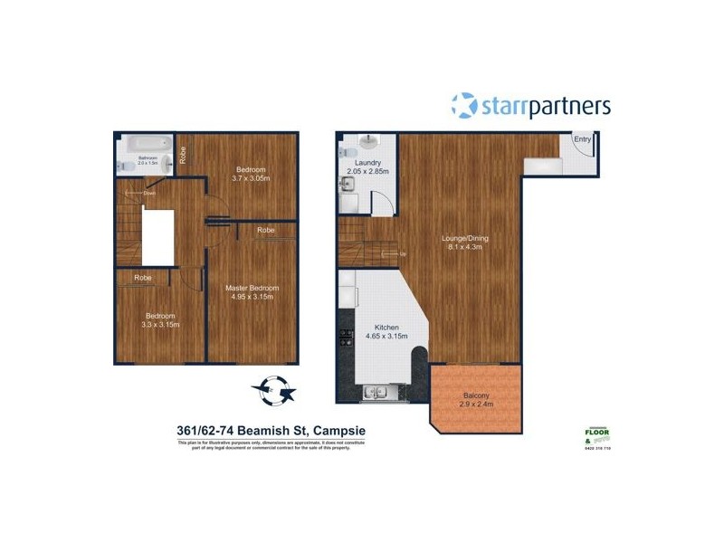 361/62-74 Beamish Street, Campsie NSW 2194 Floorplan