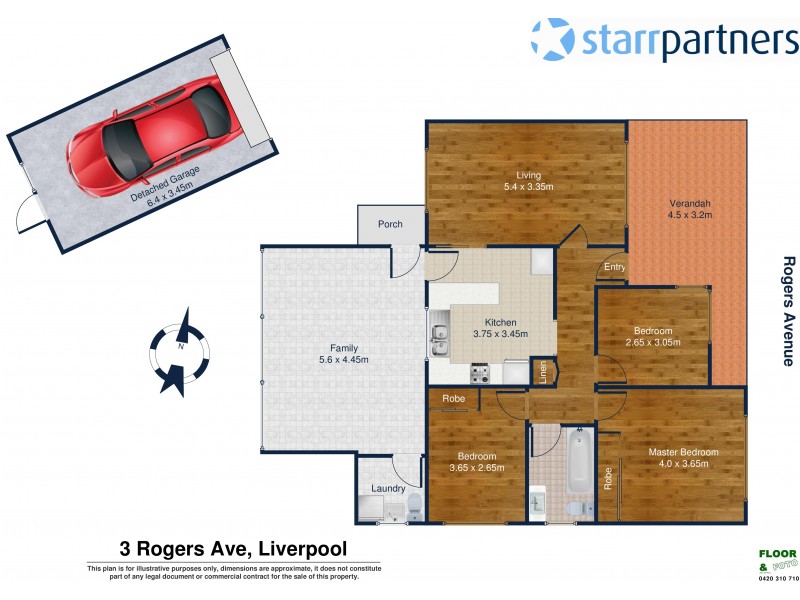 3 Rogers Ave, Liverpool NSW 2170 Floorplan
