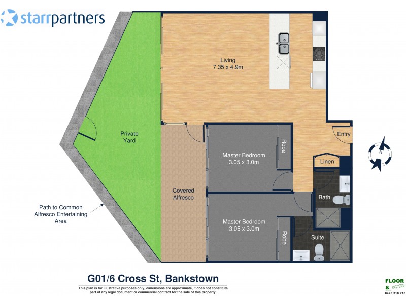 G01/6 Cross Street, Bankstown NSW 2200 Floorplan
