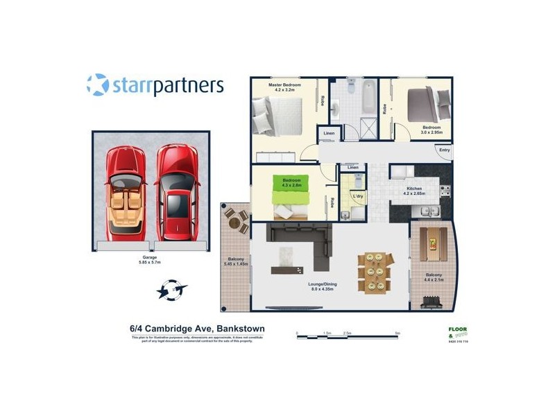 6/4-8 Cambridge Avenue, Bankstown NSW 2200 Floorplan