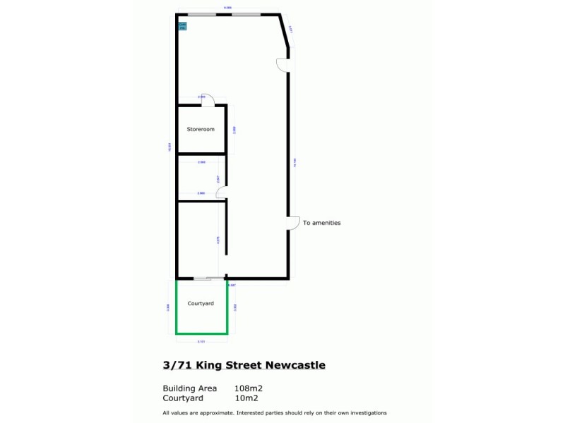 3/71 King Street, Newcastle NSW 2300 Floorplan