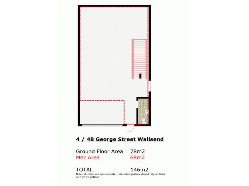 4-4A / 48 George Street, Wallsend NSW 2287 Floorplan