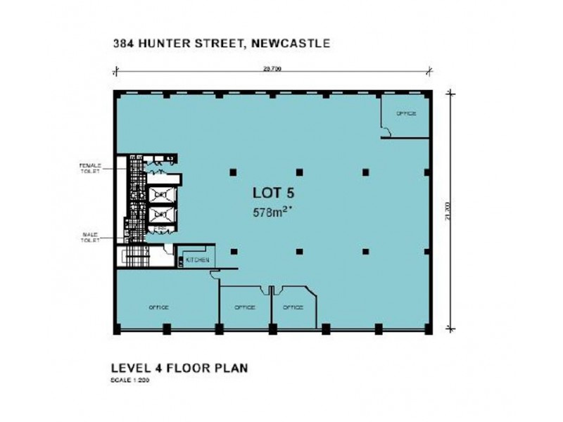 Level 4, 384 Hunter Street, Newcastle NSW 2300 Floorplan