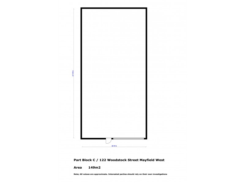 Part C Block 122 Woodstock Street, Mayfield NSW 2304 Floorplan
