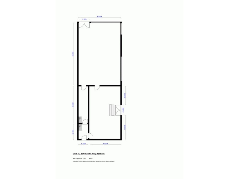 Shop 4 / 600 Pacific Highway, Belmont NSW 2280 Floorplan