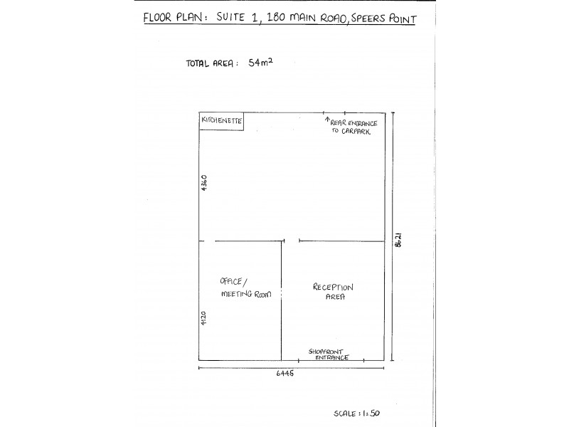 Suite 1 180 Main Road, Speers Point NSW 2284 Floorplan