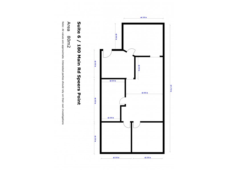 Suite 6 180 Main Road, Speers Point NSW 2284 Floorplan