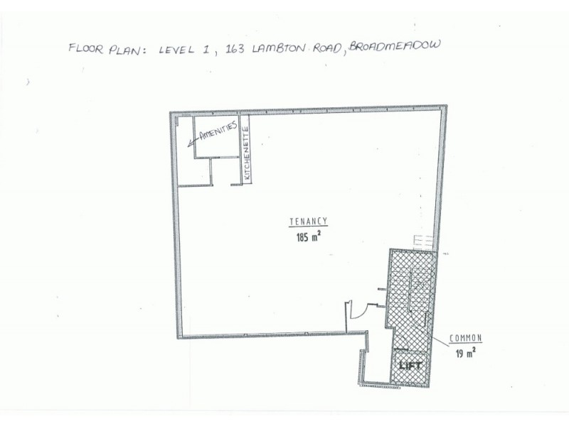 Level 1 163 Lambton Road, Broadmeadow NSW 2292 Floorplan