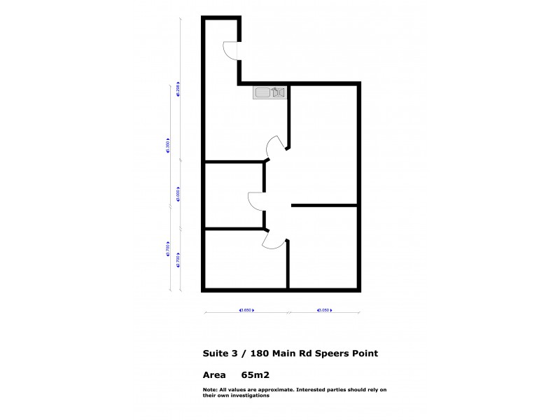 Suite 3, 180 Main Road, Speers Point NSW 2284 Floorplan