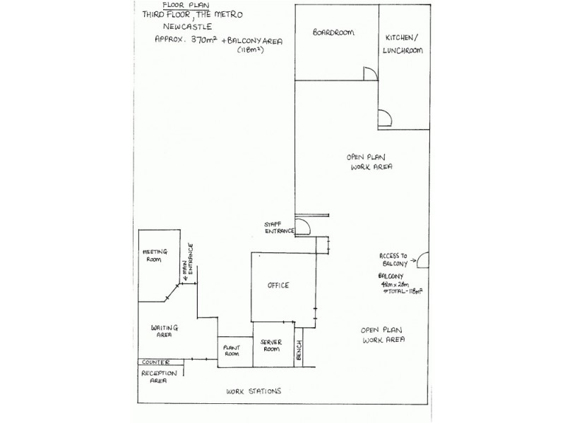 Third Floor The Metro, Newcastle NSW 2300 Floorplan