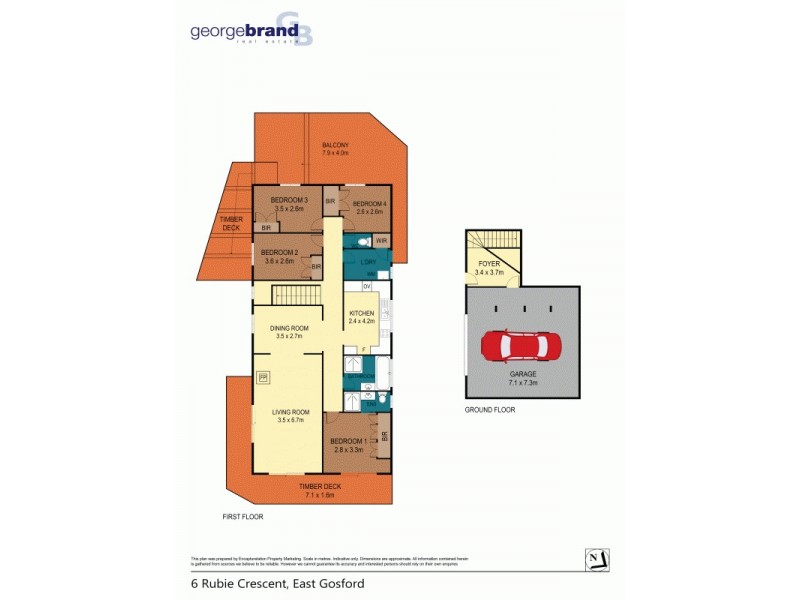 6 Rubie Crescent, East Gosford NSW 2250 Floorplan