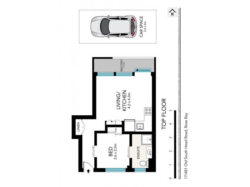 17/481 Old South Head Road, Rose Bay NSW 2029 Floorplan