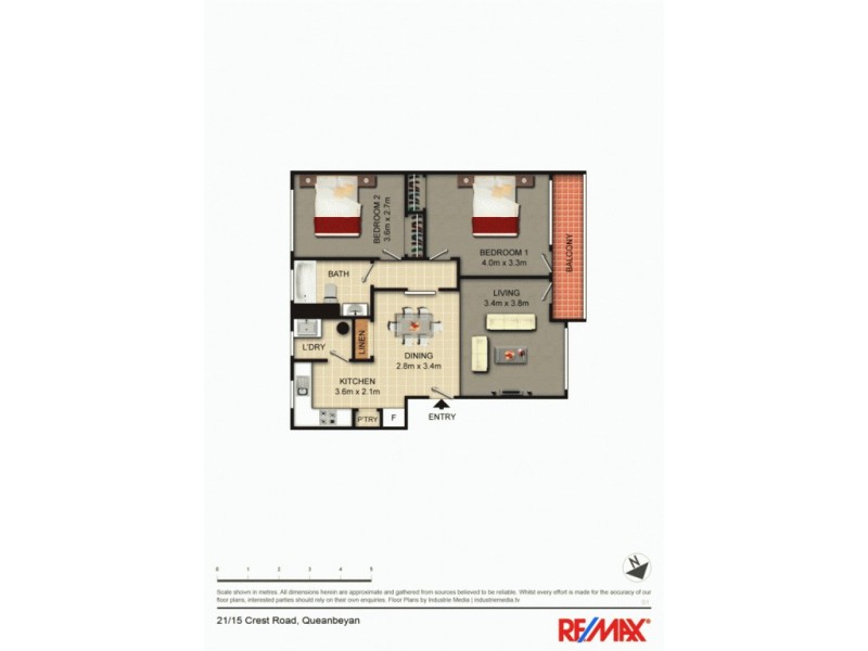 21/15 Crest Road, Crestwood NSW 2620 Floorplan