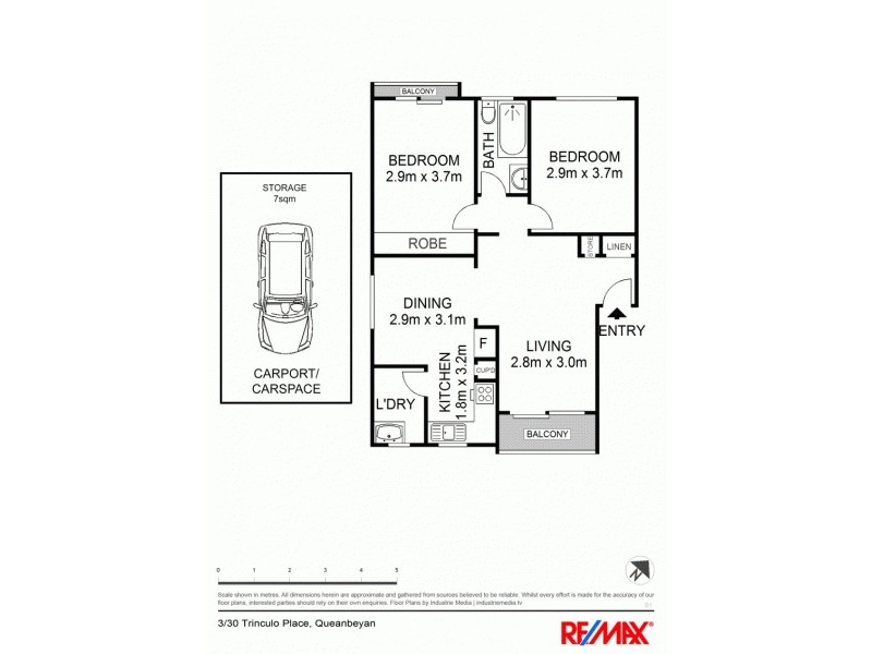 3/30 Trinculo Place, Queanbeyan NSW 2620 Floorplan