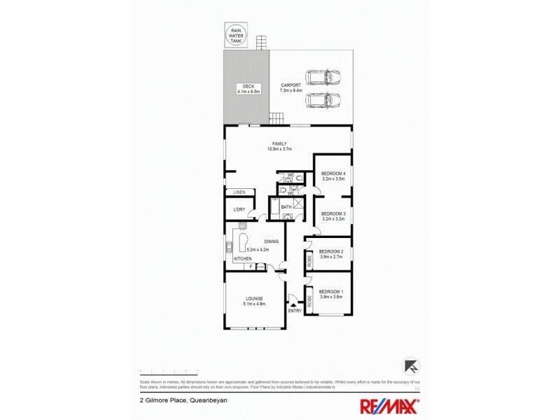 2 Gilmore Place, Queanbeyan West NSW 2620 Floorplan