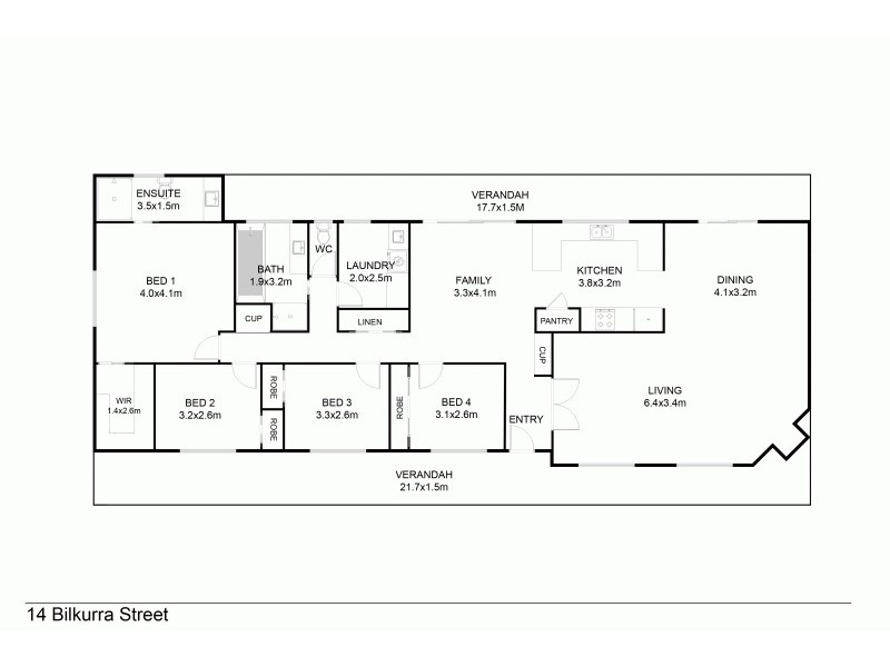 14 Bilkurra Street, Queanbeyan West NSW 2620 Floorplan