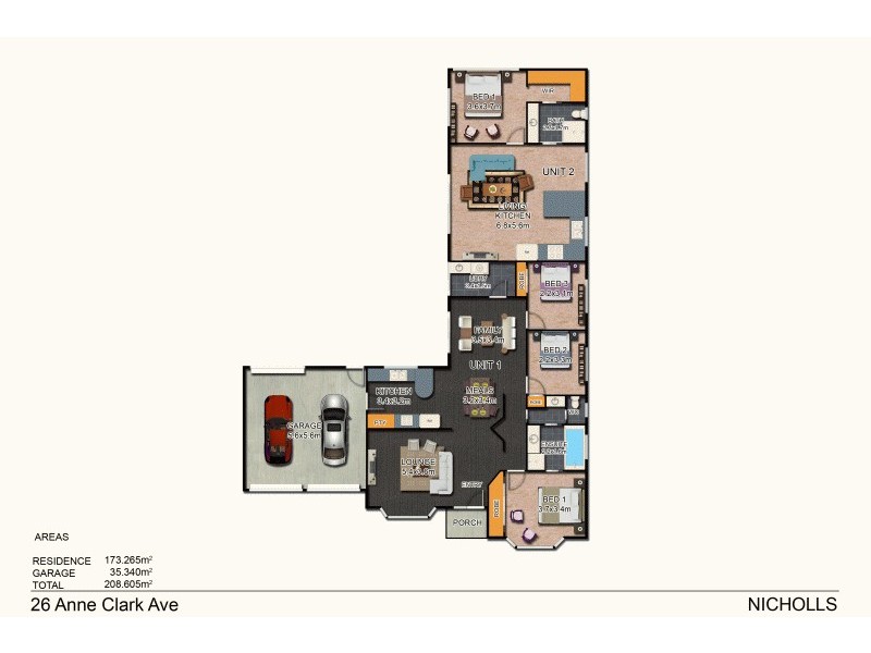 26 Anne Clark Avenue, Nicholls ACT 2913 Floorplan