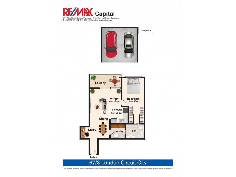 67/3 London Circuit, City ACT 2601 Floorplan