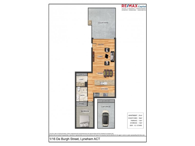 1/16 De Burgh Street, Lyneham ACT 2602 Floorplan
