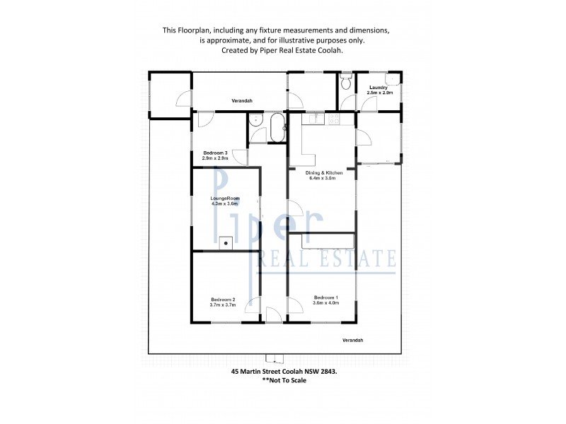 45 Martin Street, Coolah NSW 2843 Floorplan