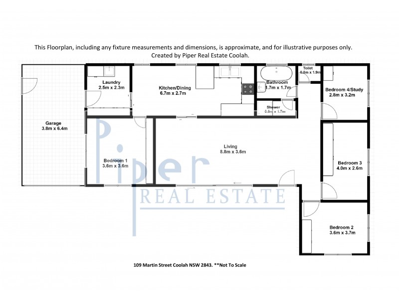 109 Martin Street, Coolah NSW 2843 Floorplan