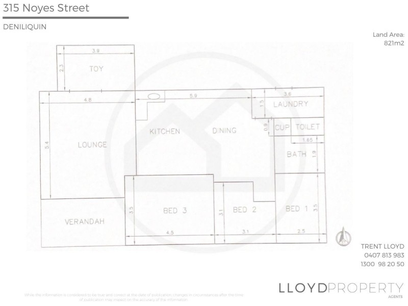 315. Noyes Street, Deniliquin NSW 2710 Floorplan