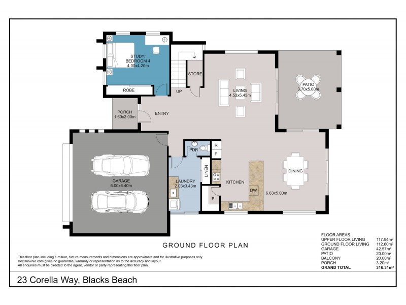 23 Corella Way, Blacks Beach QLD 4740 Floorplan