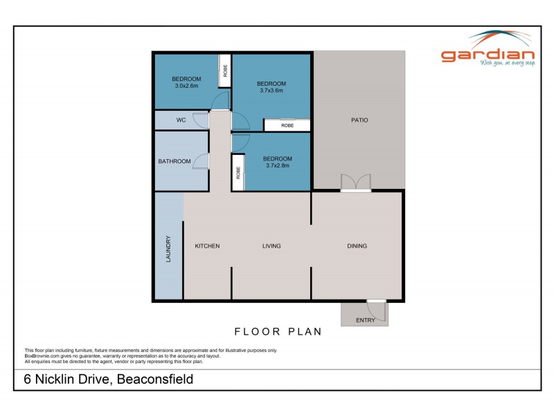 6 Nicklin Drive, Beaconsfield QLD 4740 Floorplan