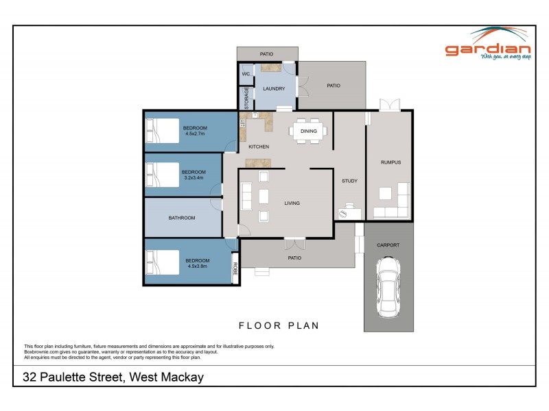 32 Paulette Street, West Mackay QLD 4740 Floorplan