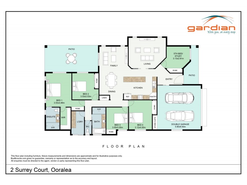 2 Surrey Court, Ooralea QLD 4740 Floorplan