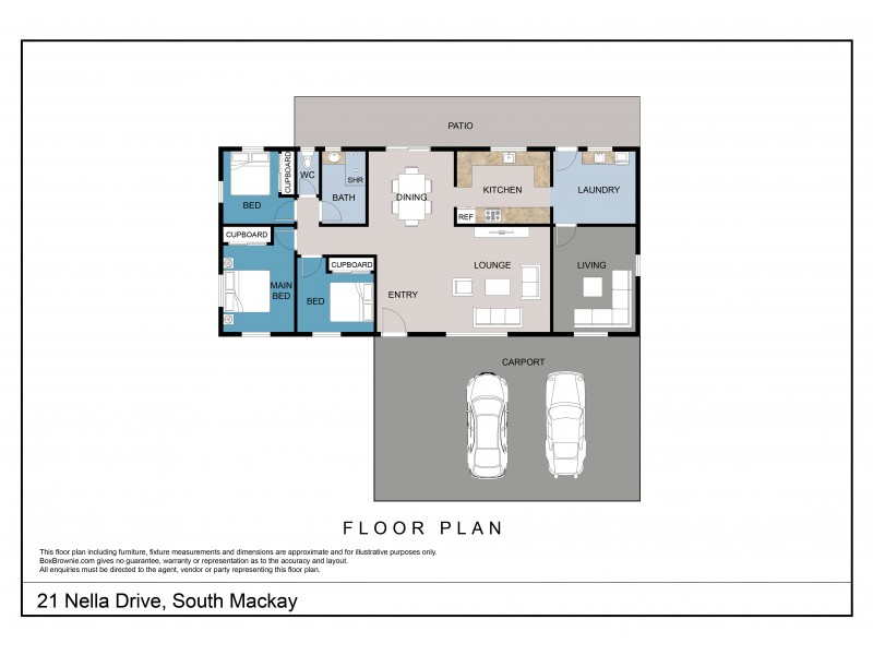 21 Nella Drive, South Mackay QLD 4740 Floorplan