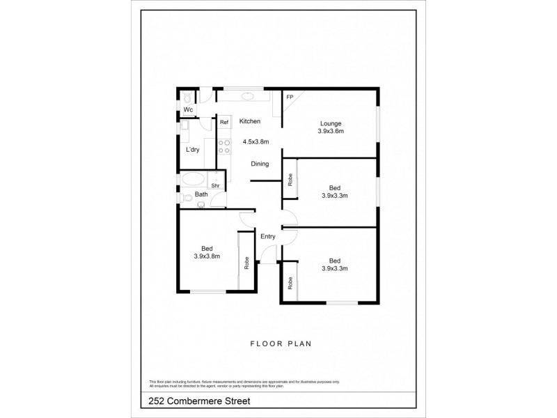 252 Combermere Street, Goulburn NSW 2580 Floorplan