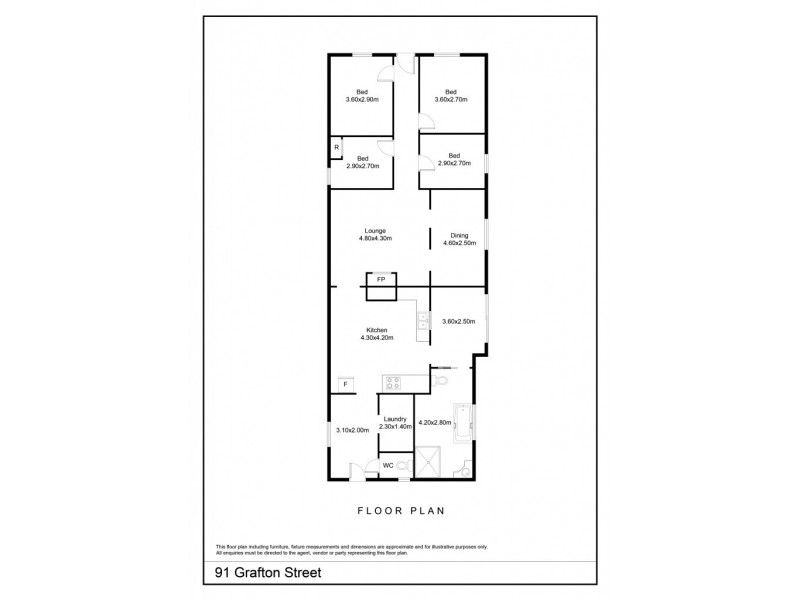 91 Grafton Street, Goulburn NSW 2580 Floorplan