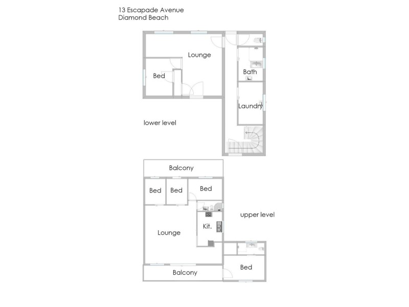 13 Escapade Avenue, Diamond Beach NSW 2430 Floorplan