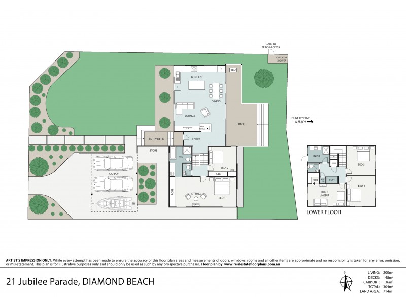 21 Jubilee Parade, Diamond Beach NSW 2430 Floorplan